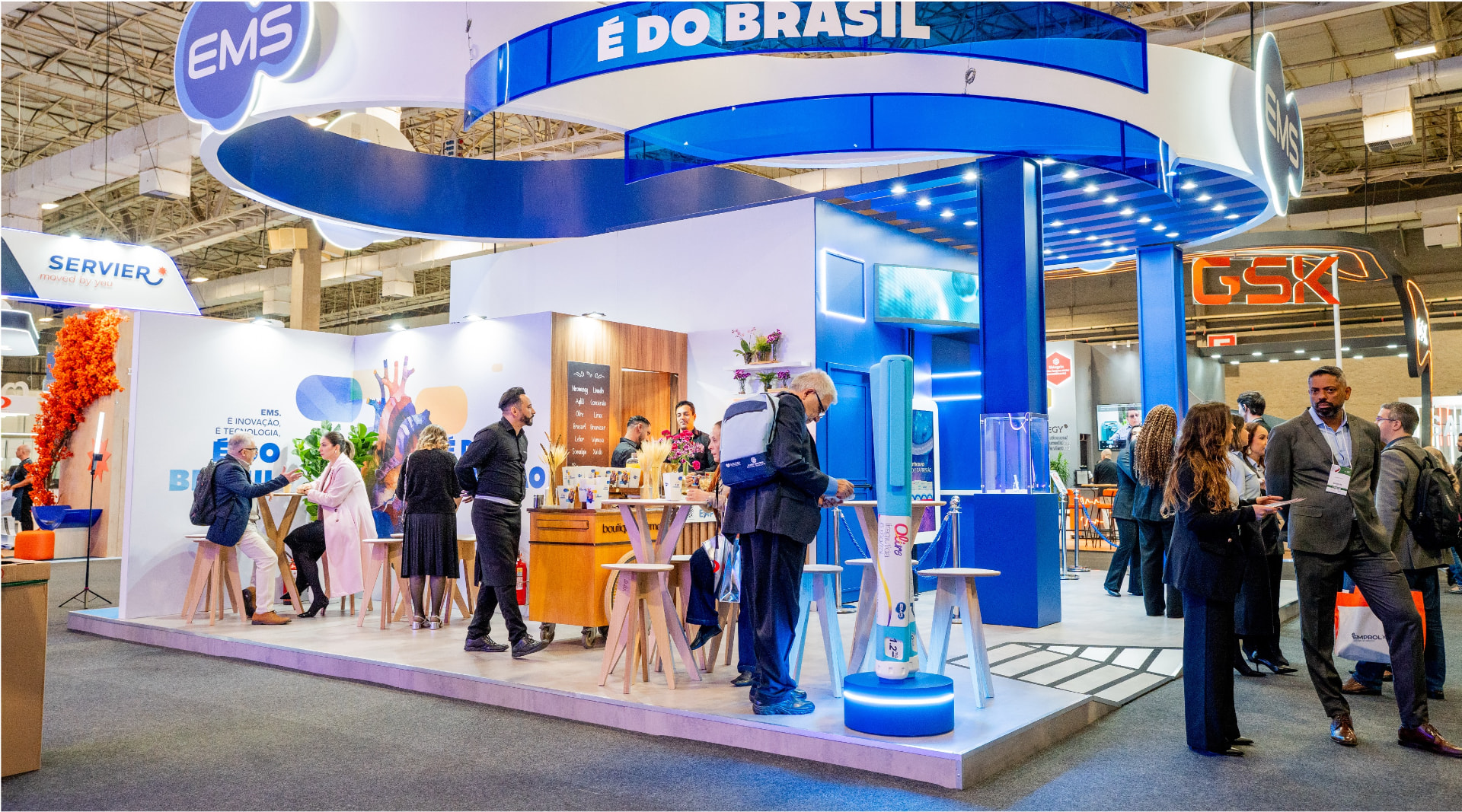 Experiência da EMS em evento de relacionamento com o público médico